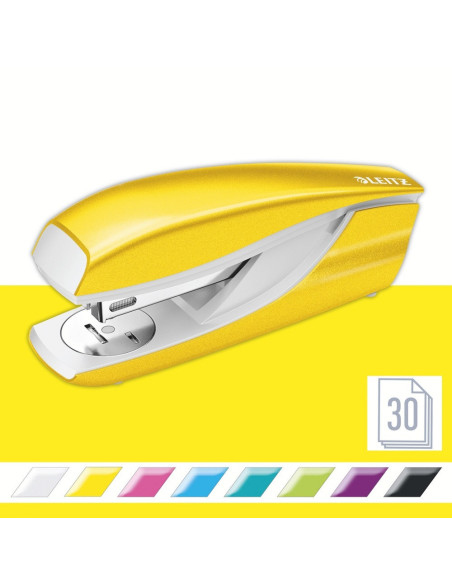 L-55281016,Capsator metalic LEITZ WOW 5528 MINI NeXXt Series, 10 coli, 1000 capse P2 incluse, galben