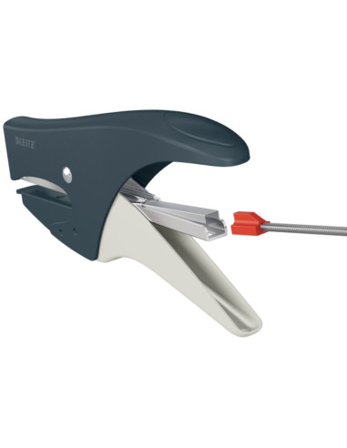L-56450089,Capsator metalic LEITZ Cosy 5645, tip cleste, 15 coli, 1000 capse P2 incluse, gri antracit