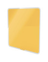 L-70440019,Tabla LEITZ Cosy, sticla, magnetica, 45x45 cm, marker inclus, galben chihlimbar