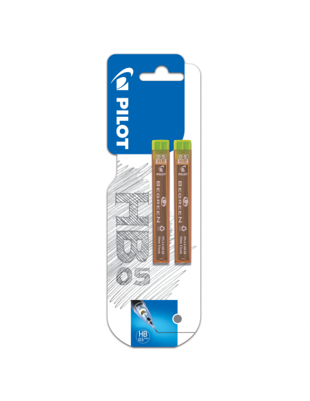 Mine creion mecanic Pilot Begreen 0.5 mm 2buc/blister HB Mine creion mecanic Pilot Begreen 0.5 mm 2buc/blister HB