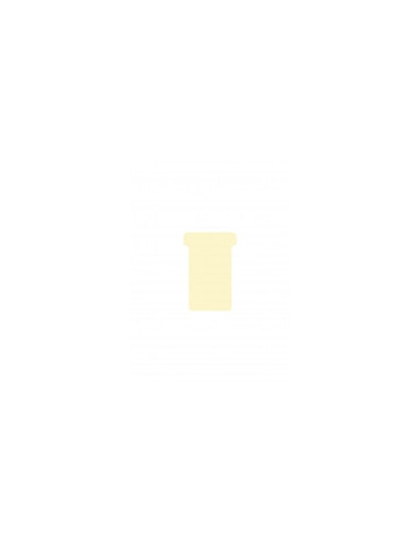 DJ-2554820000,DJOIS T-cards, din hartie, 100buc/set, format 2 - (85 x 48mm, top 60mm) - bej