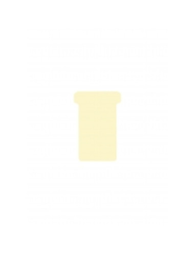 DJ-2554820000,DJOIS T-cards, din hartie, 100buc/set, format 2 - (85 x 48mm, top 60mm) - bej