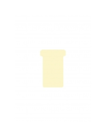 DJ-2554820000,DJOIS T-cards, din hartie, 100buc/set, format 2 - (85 x 48mm, top 60mm) - bej