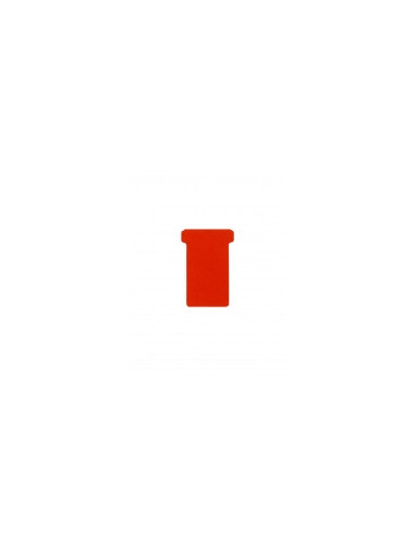 DJ-2554822200,DJOIS T-cards, din hartie, 100buc/set, format 2 - (85 x 48mm, top 60mm) - rosu