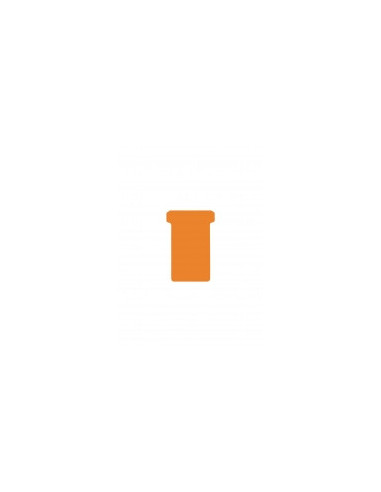 DJ-2554822300,DJOIS T-cards, din hartie, 100buc/set, format 2 - (85 x 48mm, top 60mm) - orange