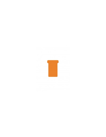 DJ-2554822300,DJOIS T-cards, din hartie, 100buc/set, format 2 - (85 x 48mm, top 60mm) - orange