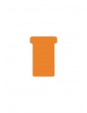 DJ-2554822300,DJOIS T-cards, din hartie, 100buc/set, format 2 - (85 x 48mm, top 60mm) - orange