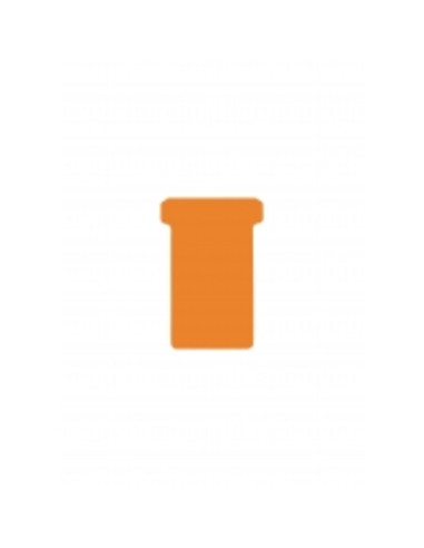 DJ-2554822300,DJOIS T-cards, din hartie, 100buc/set, format 2 - (85 x 48mm, top 60mm) - orange