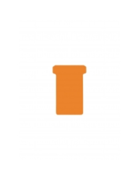DJ-2554822300,DJOIS T-cards, din hartie, 100buc/set, format 2 - (85 x 48mm, top 60mm) - orange
