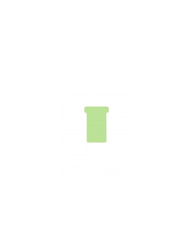 DJ-2554825000,DJOIS T-cards, din hartie, 100buc/set, format 2 - (85 x 48mm, top 60mm) - verde