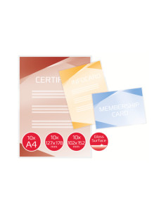 GBC-ED23125,Folie laminare GBC, la cald, set creativ, 125 microni, 30 buc/set 2