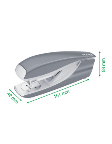 L-55021026,Capsator metalic LEITZ WOW 5502 NeXXt Series, 30 coli, 200 capse P3 incluse, rosu