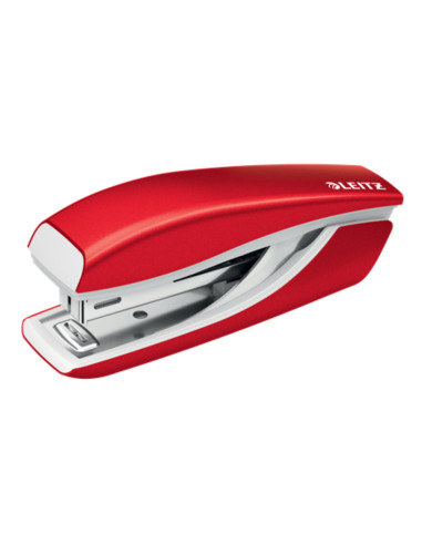 L-55281026,Capsator metalic LEITZ WOW 5528 MINI NeXXt Series, 10 coli, 1000 capse P2 incluse, rosu