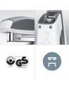 L-55281026,Capsator metalic LEITZ WOW 5528 MINI NeXXt Series, 10 coli, 1000 capse P2 incluse, rosu