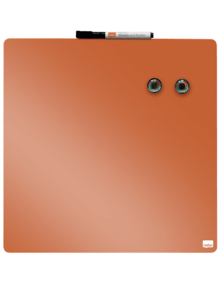 NB-1915622,Tabla NOBO patrata, plastic, 36x36 cm, magnetica, include marker si magneti, aramiu