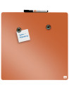 NB-1915622,Tabla NOBO patrata, plastic, 36x36 cm, magnetica, include marker si magneti, aramiu