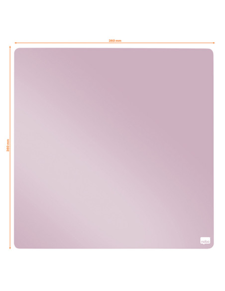 NB-1915623,Tabla NOBO patrata, plastic, 36x36 cm, magnetica, include marker si magneti, lila