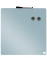 NB-1915624,Tabla NOBO patrata, plastic, 36x36 cm, magnetica, include marker si magneti, bleu
