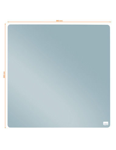 NB-1915624,Tabla NOBO patrata, plastic, 36x36 cm, magnetica, include marker si magneti, bleu