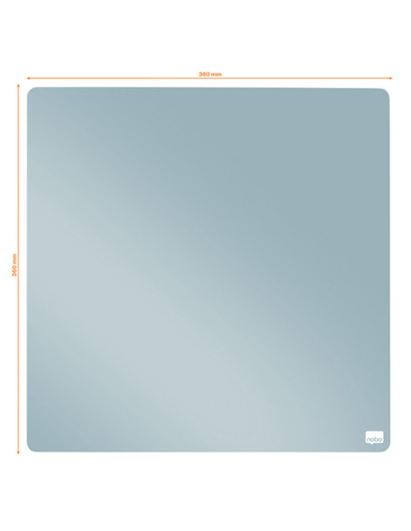 NB-1915624,Tabla NOBO patrata, plastic, 36x36 cm, magnetica, include marker si magneti, bleu