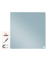 NB-1915624,Tabla NOBO patrata, plastic, 36x36 cm, magnetica, include marker si magneti, bleu