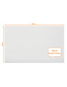 NB-1905193,Tabla NOBO Impression Pro Widescreen 85", sticla,190x100cm,magnetica,colturi rotunjite+accesorii,alb