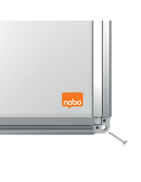 NB-1915155,Tabla NOBO Premium Plus, otel lacuit, 90x60 cm, magnetica, include marker si tavita, alb