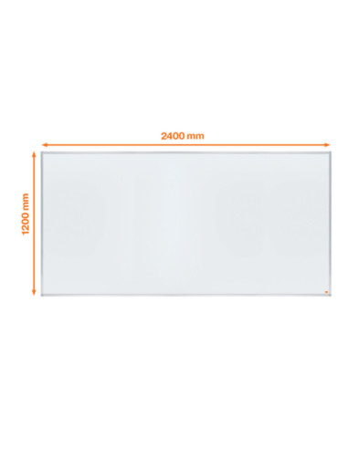 NB-1915705,Tabla NOBO Essentials, otel lacuit, 240x120 cm, magnetica, include tavita, alb