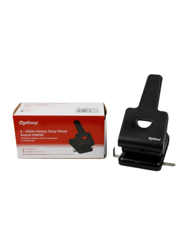 OP-650006505,Perforator metalic, 65 coli, Optima Premium MP65 - negru
