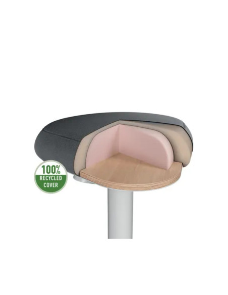 L-65450085,Scaun ergonomic LEITZ Ergo, pozitie sezut/ in picioare, inaltime reglabila (57-82 cm), gri-pastel
