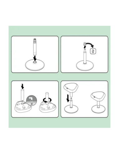 L-65450085,Scaun ergonomic LEITZ Ergo, pozitie sezut/ in picioare, inaltime reglabila (57-82 cm), gri-pastel