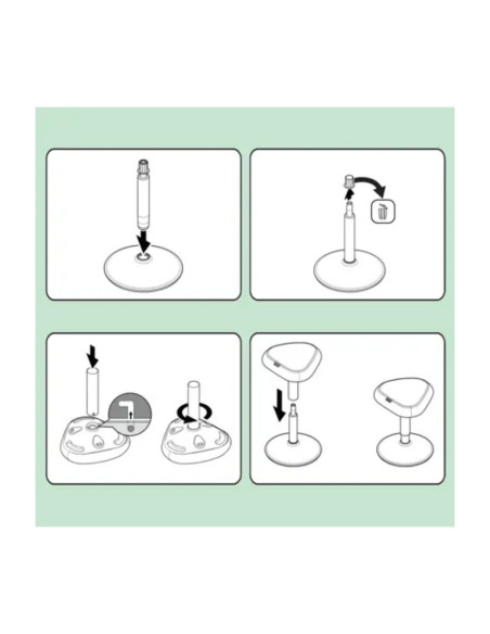 L-65450085,Scaun ergonomic LEITZ Ergo, pozitie sezut/ in picioare, inaltime reglabila (57-82 cm), gri-pastel