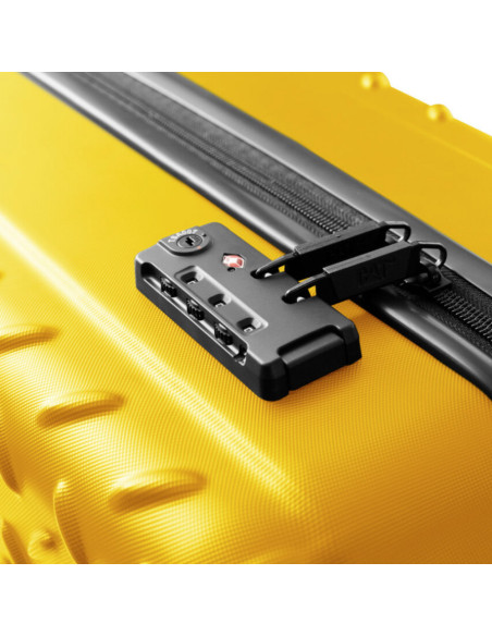 CAT-83685-217,Troller CATERPILLAR Industrial Plate, 44 x 27 x 65 cm (Lxlxh), 59L, ABS - galben