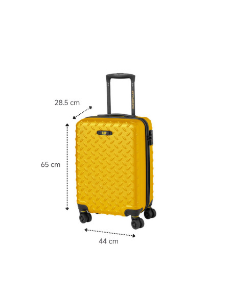 CAT-83685-217,Troller CATERPILLAR Industrial Plate, 44 x 27 x 65 cm (Lxlxh), 59L, ABS - galben