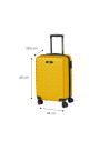 CAT-83685-217,Troller CATERPILLAR Industrial Plate, 44 x 27 x 65 cm (Lxlxh), 59L, ABS - galben