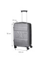 CAT-84038-95,Troller cabina avion, CATERPILLAR Cargo Nested, 37.5x22x55 cm (Lxlxh), 45L, ABS - gri lucios