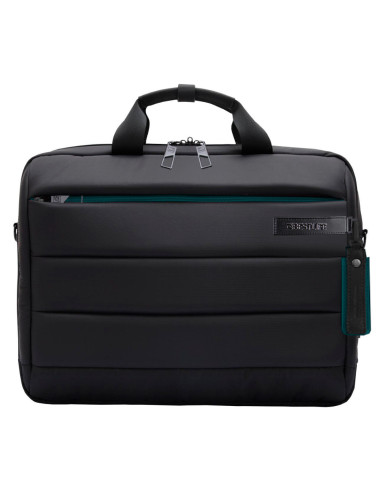 BL-BBC-3335P,Geanta BESTLIFE CPlus, 33x41x9cm, compartiment tableta si laptop 15.6 inch, negru/gri petrol