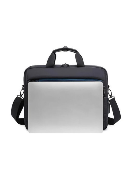 BL-BBC-3335P,Geanta BESTLIFE CPlus, 33x41x9cm, compartiment tableta si laptop 15.6 inch, negru/gri petrol