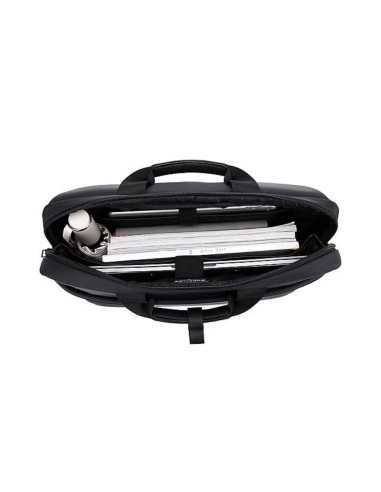 BL-BBC-3335P,Geanta BESTLIFE CPlus, 33x41x9cm, compartiment tableta si laptop 15.6 inch, negru/gri petrol