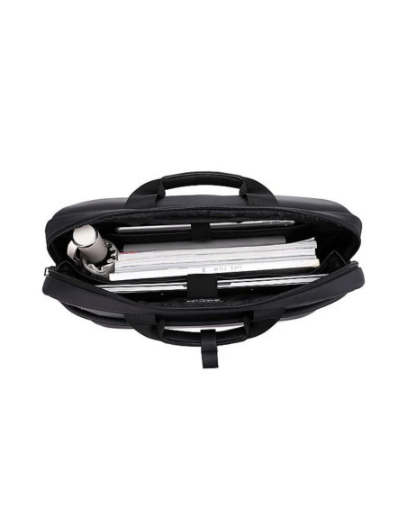 BL-BBC-3335P,Geanta BESTLIFE CPlus, 33x41x9cm, compartiment tableta si laptop 15.6 inch, negru/gri petrol
