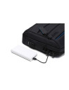 BL-BBC-3335P,Geanta BESTLIFE CPlus, 33x41x9cm, compartiment tableta si laptop 15.6 inch, negru/gri petrol