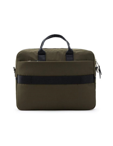 BL-BBC-3516GE,Geanta BESTLIFE Alya, 29x39x6cm, compartiment laptop si tableta 14.1 inch, maro/negru