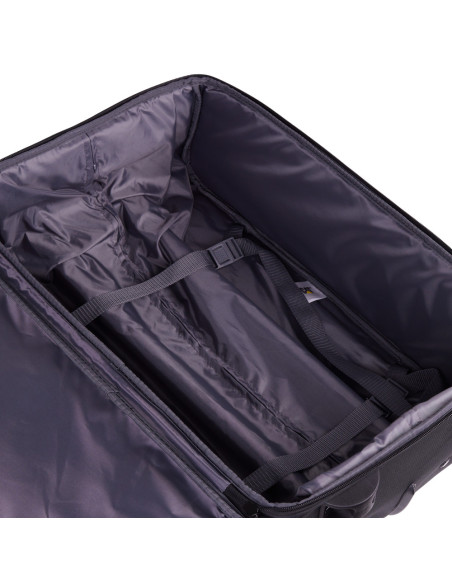 CAT-84593-588,Set 3 trollere CATERPILLAR Soft Luggage, 42L, 57L, 62L, Polyester - negru cu galben