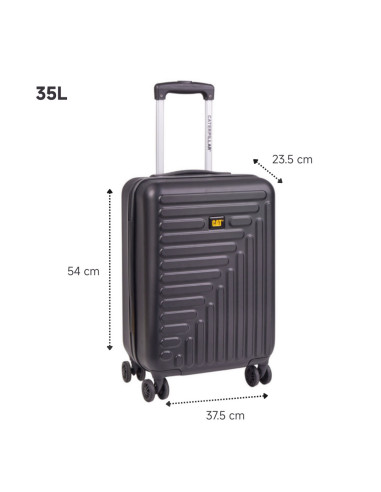 CAT-84683-01,Set 3 trollere CATERPILLAR Rockford, 35L, 59L, 92L, ABS - negru