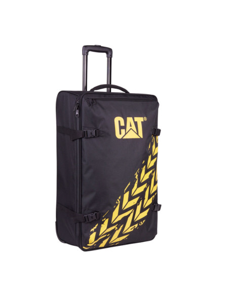 CAT-84596-588,Troller CATERPILLAR Soft Luggage, 43 x 24.5 x 71 cm (Lxlxh), 62L, Polyester - negru cu imprimeu galb