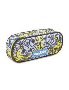 CA-230571,Penar cu fermoar Carioca Comix, bleu-galben
