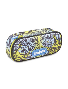 CA-230571,Penar cu fermoar Carioca Comix, bleu-galben 2