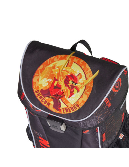 LEGO-LG-20301-2502,Geanta de scoala LEGO - design NinjaGo, Dragon Energy