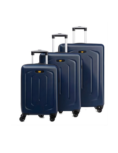CAT-84620-184,Set 3 trollere CATERPILLAR Cargo Sculpted, 35L, 59L, 92L, ABS+PC - midnight blue