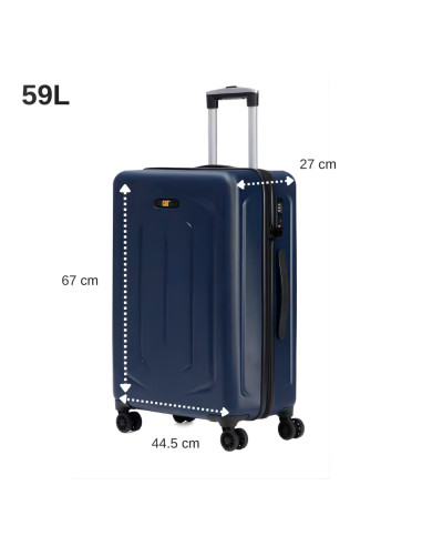 CAT-84620-184,Set 3 trollere CATERPILLAR Cargo Sculpted, 35L, 59L, 92L, ABS+PC - midnight blue